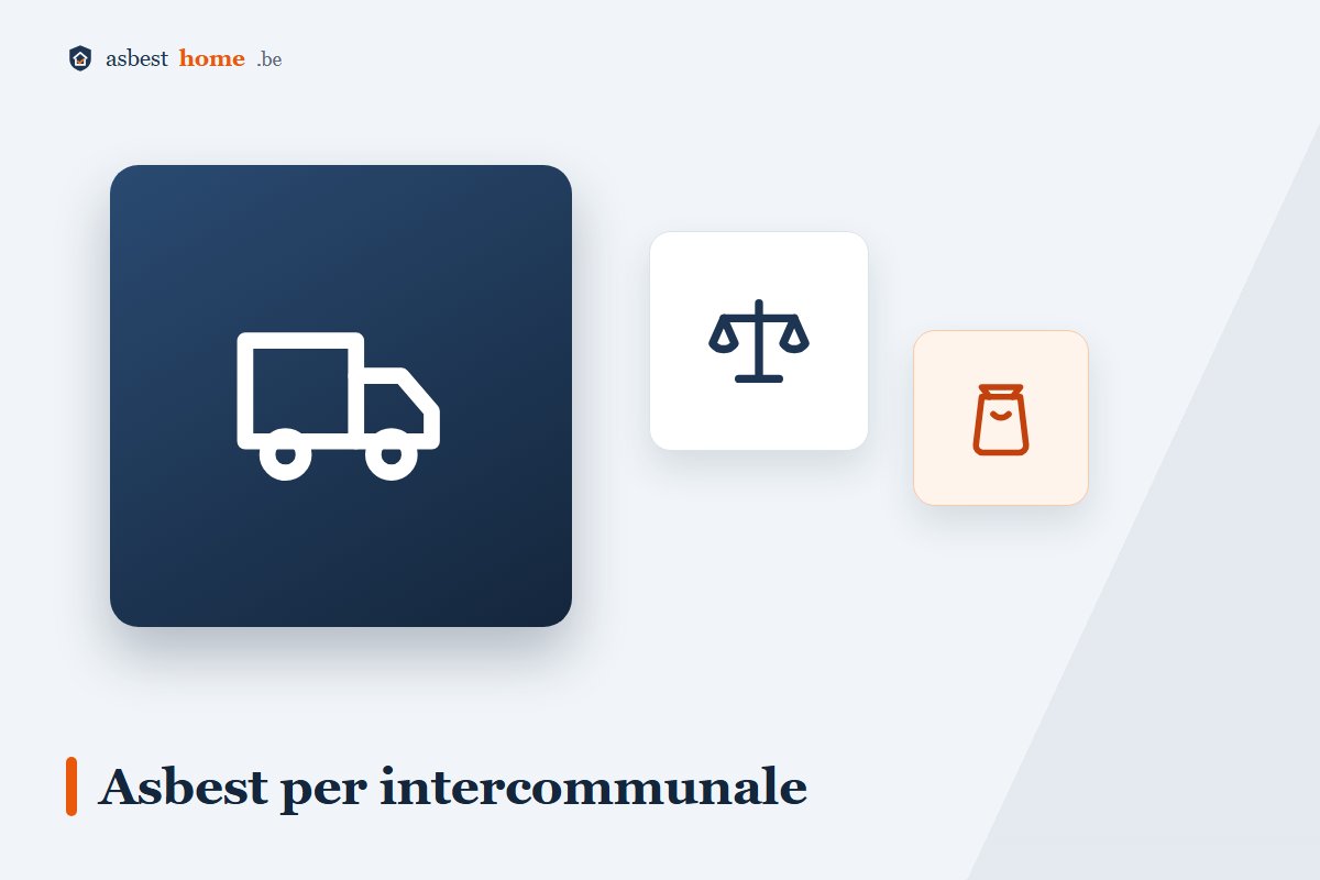 Asbest naar het containerpark: quota en tarieven per intercommunale vergeleken
