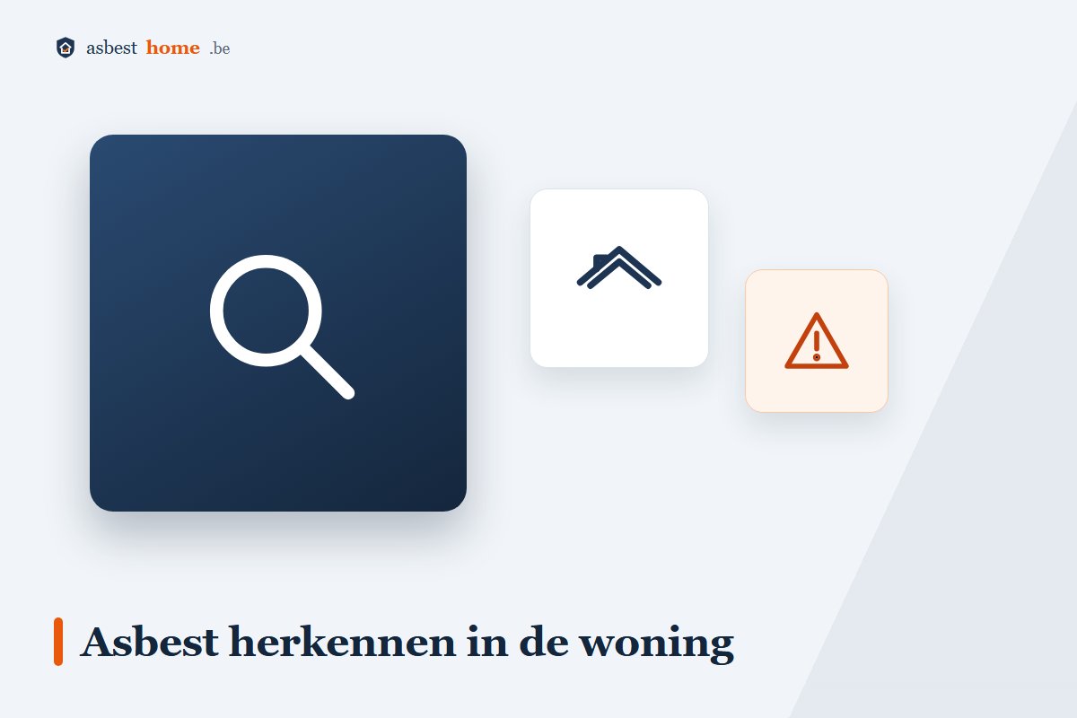 Asbest herkennen in de woning: grijze vezelcementplaten met wafelpatroon