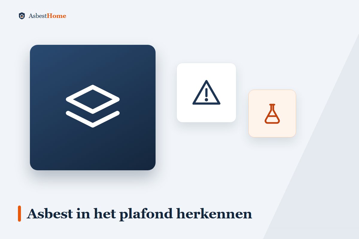 Asbest in het plafond herkennen: plaatmateriaal, spuitwerk en tegels