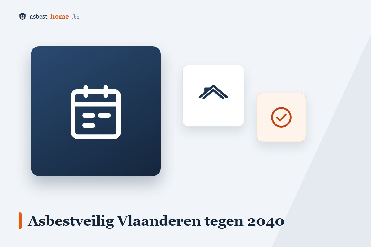 Asbestafbouwbeleid Vlaanderen: asbestveilig tegen 2040 met tussendoelen in 2026, 2032 en 2034