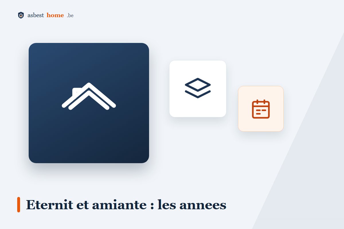Eternit et amiante : années par groupe de produits jusqu'en juin 1997
