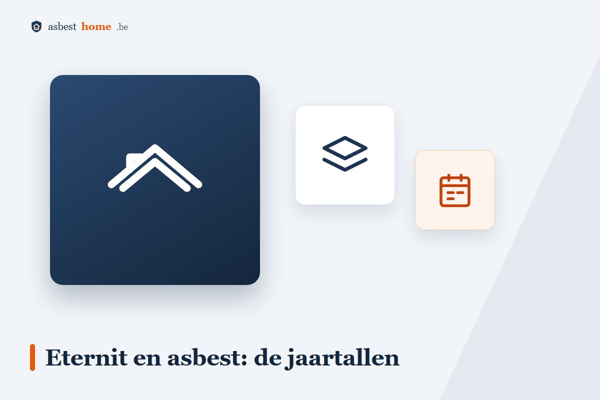 Eternit asbest herkennen: jaartallen per productgroep tot juni 1997