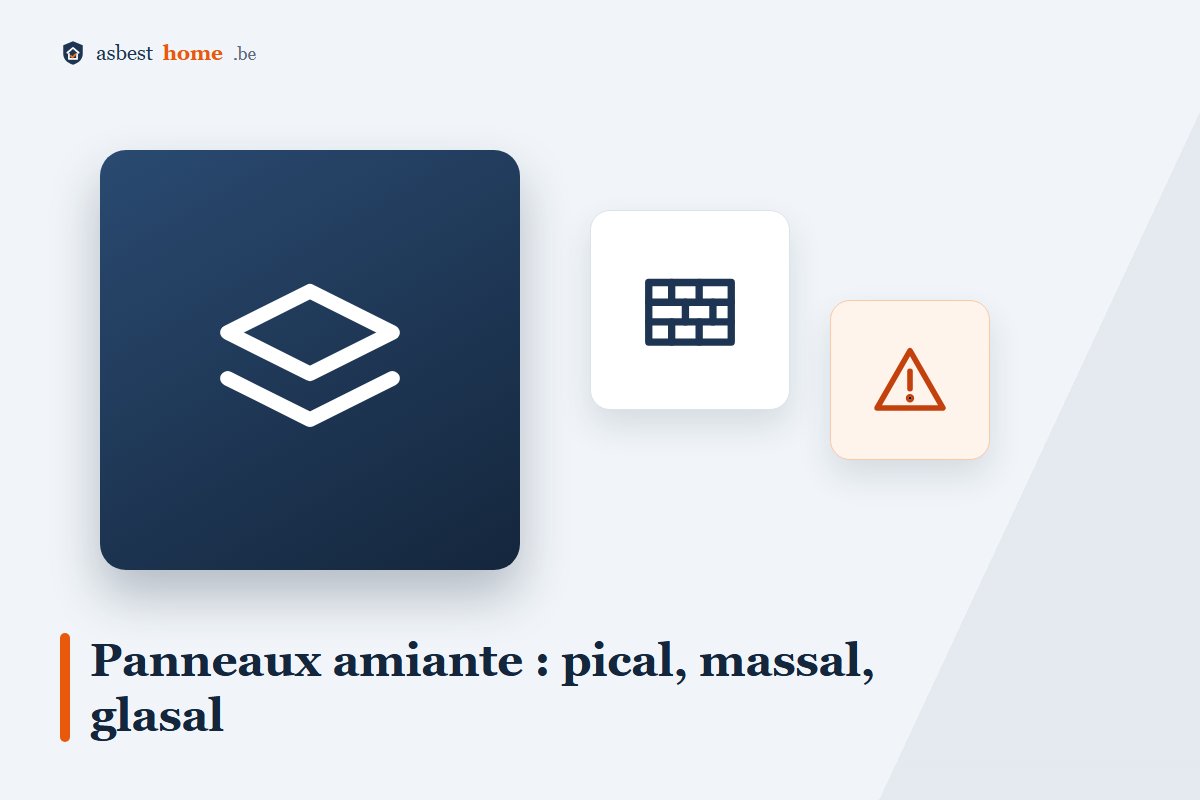Panneaux en amiante : reconnaître pical, massal et glasal dans les maisons d'avant 1998