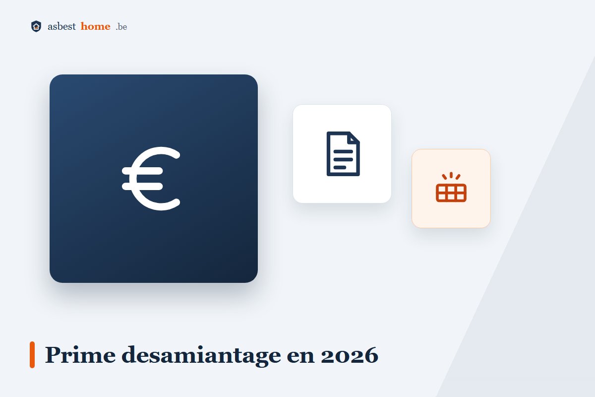 Prime désamiantage 2026 en Flandre : Mijn VerbouwPremie et Fluvius