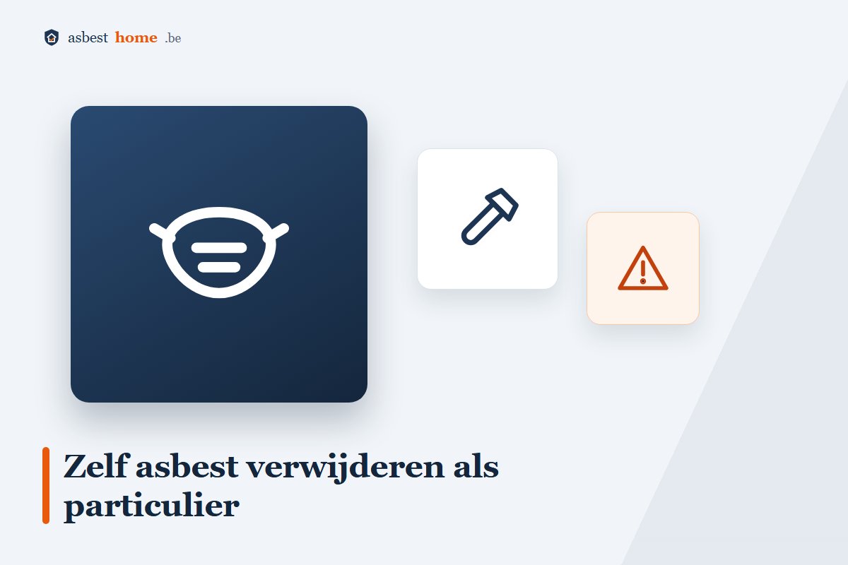 Zelf asbest verwijderen als particulier met FFP3-masker en wegwerpoverall